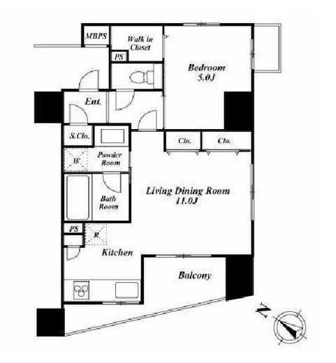 グローベルザ・スイート横浜コアシス 4階 間取り図