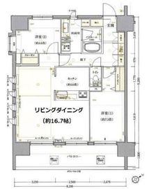 クリオ横浜フロントレジデンス 10階 間取り図
