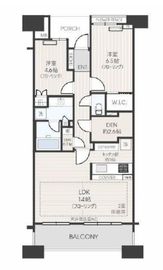 レアリス武蔵小杉 5階 間取り図