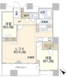パークタワー勝どきミッド/サウス 28階 間取り図