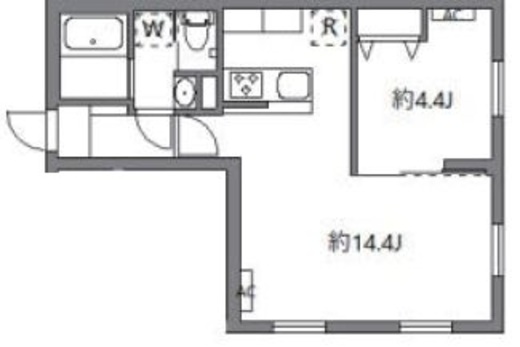 グランピア中野坂上 106 間取り図