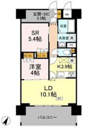 リーラ横浜川和町 502 間取り図