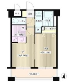 パークヒル三ツ沢 503 間取り図