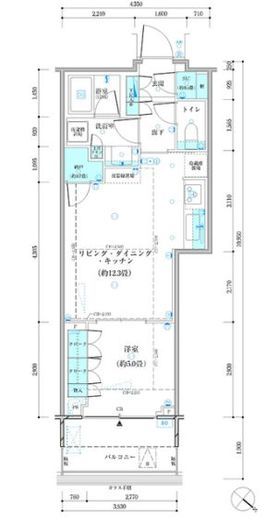 パークタワー勝どきミッド/サウス 24階 間取り図