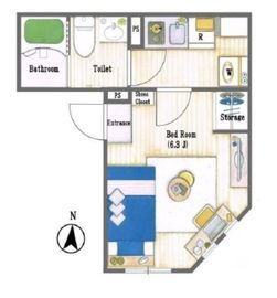 タスキSmart新宿 303 間取り図