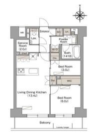 ヴェール・クレール武蔵小杉 203 間取り図