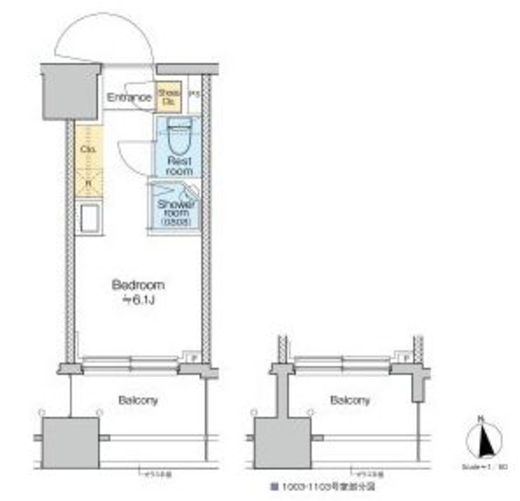 TOMORE品川中延 603 間取り図