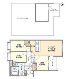 アデニウム大森山王 3階 間取り図