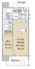 オープンレジデンシア本郷壱岐坂 3階 間取り図