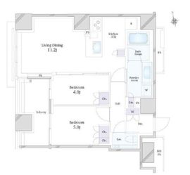 クラッシィタワー新宿御苑 9階 間取り図