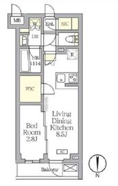 アジールコート都立大学 313 間取り図