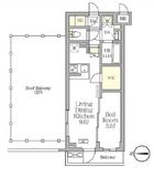 アジールコート都立大学 406 間取り図
