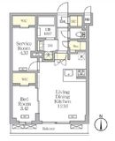 アジールコート都立大学 303 間取り図
