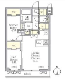 アジールコート都立大学 303 間取り図
