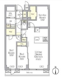 アジールコート都立大学 403 間取り図