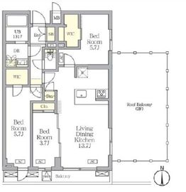 アジールコート都立大学 401 間取り図