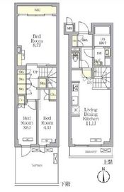 アジールコート都立大学 211 間取り図