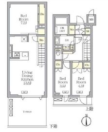 アジールコート都立大学 202 間取り図