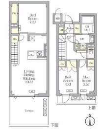 アジールコート都立大学 201 間取り図