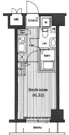グランド・ガーラ高輪 8階 間取り図