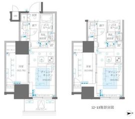 ZOOM信濃町 12階 間取り図