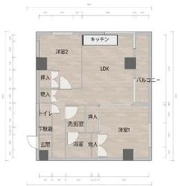 シルバーパレス白金台 4階 間取り図