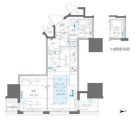ZOOM信濃町 8階 間取り図