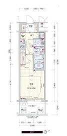 プレサンスジェネ浅草EAST 6階 間取り図