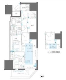 ZOOM信濃町 12階 間取り図