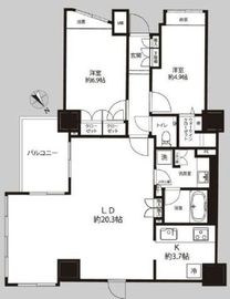 グローリオ蘆花公園 7階 間取り図