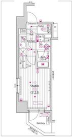 ガーラ・グランディ横濱関内 6階 間取り図
