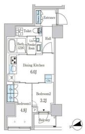 ザ・ライオンズフォーシア外神田 801 間取り図