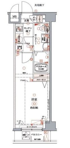 クレヴィスタ豊洲ベイサイド 4階 間取り図