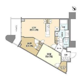 パークタワー勝どきミッド/サウス 24階 間取り図