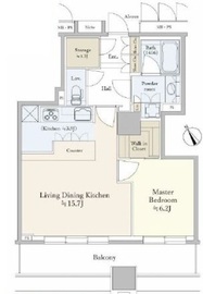 シティタワー大崎ステーションフロント 15階 間取り図