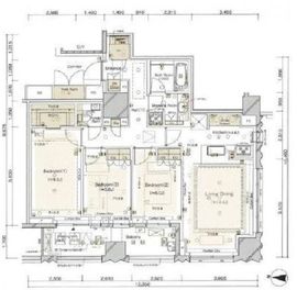 ブランズ千代田富士見 3階 間取り図