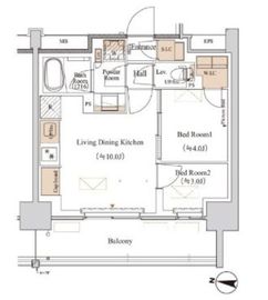 ブランシエスタ木場 205 間取り図