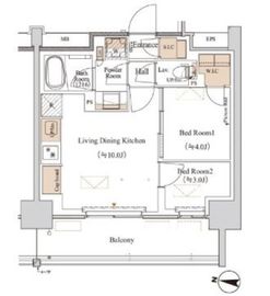 ブランシエスタ木場 405 間取り図