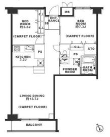 アーバンパーク溝の口 307 間取り図