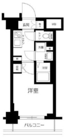 ハーモニーレジデンス武蔵小杉#002 1階 間取り図
