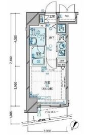 メインステージ目黒2 7階 間取り図
