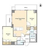 ディームス横濱神之木台 504 間取り図