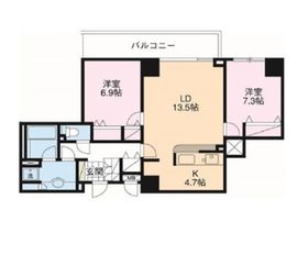 ドゥーエ横浜駅前 1402 間取り図