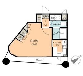 ラ・セーナ南青山 4階 間取り図