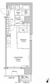 プラウドフラット大井町 803 間取り図