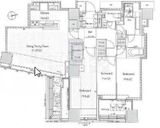 ザ・パークハウス西麻布レジデンス 19階 間取り図