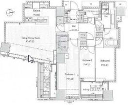 ザ・パークハウス西麻布レジデンス 19階 間取り図