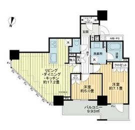 ザ・ライオンズ上野の森 7階 間取り図