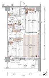 グレンドール新宿牛込柳町 6階 間取り図