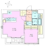 恵比寿レジデンス参番館 1002 間取り図